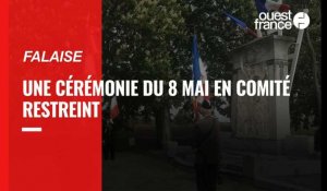 VIDÉO. À Falaise, une cérémonie du 8 Mai en comité restreint