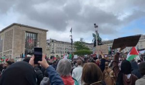 Conflit israélo-palestinien: 3000 personnes réunies à Bruxelles en faveur de la Palestine