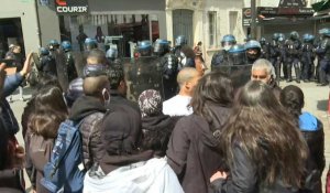 Les forces de l'ordre bloquent les manifestants pro-Palestiniens à Paris