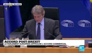 Le Parlement européen approuve l'accord commercial post-Brexit conclu avec Londres