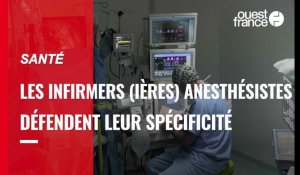 VIDÉO. Santé : les infirmiers (ières) anesthésistes défendent leur spécificité