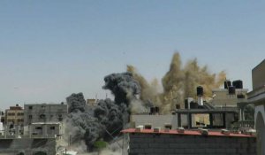 Gaza: un immeuble de Rafah touché par une frappe aérienne israélienne