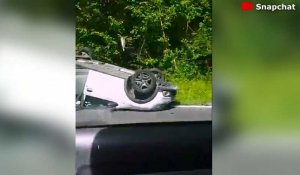Senlis. Une voiture sur le toit après un accident sur la RD1330