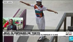 JO de Tokyo : la Japonaise Nomiji Nishiya première médaille d'or de l'histoire en skateboard