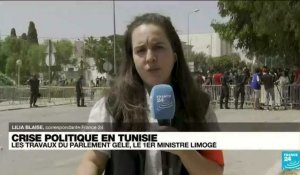 Tunisie : heurts devant le Parlement sur fond de crise politique
