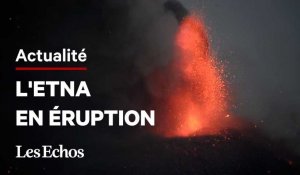 Les images de l'Etna entré en éruption