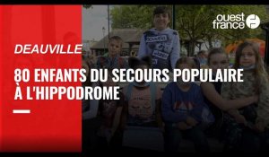 VIDÉO. Plus de 80 enfants du Secours populaire à l'hippodrome de Deauville