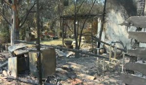 Incendies dans le Var: images d'habitations touchées par les flammes