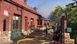 Une maison en feu à Haussy après un court-circuit, un couple relogé