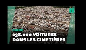 Chine: les immenses cimetières de voitures, symboles de l'ampleur des inondations