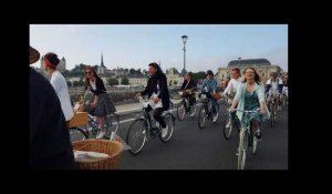 Anjou Vélo Vintage : le départ de la randonnée Jean-Guy Levetot