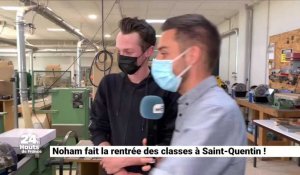 Noham fait la rentrée des classes à Saint-Quentin