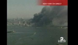 Vue Manhattan sous la fumée