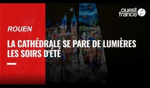 VIDEO. La cathédrale de Rouen s’illumine tous les soirs d’été