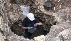 Arras : des fouilles archéologiques, rue Gambetta