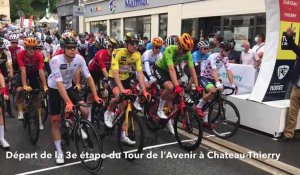 Départ de la 3e étape du Tour de l’Avenir à Château-Thierry