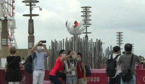 Tokyo-2020: Images de la vasque olympique au huitième jour des JO