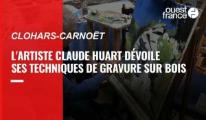 VIDÉO. Claude Huart ouvre les portes de son atelier de gravure, à Clohars-Carnoët