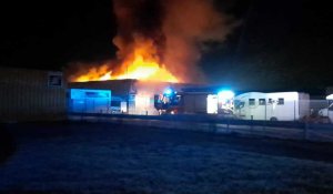 Berck: incendie dans une concession de camping-cars
