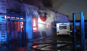 Un important incendie chez le concessionnaire Mobilcar’ à Berck