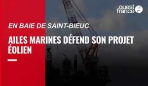 VIDÉO. En baie de Saint-Brieuc, Ailes Marines défend le chantier