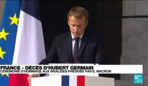 France : l'éloge funèbre d’Emmanuel Macron à Hubert Germain