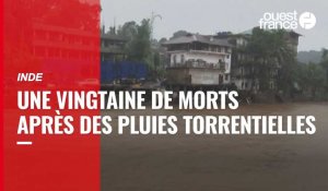 VIDÉO. Des pluies torrentielles en Inde ont provoqué des inondations et des glissements de terrains 