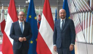 Le nouveau chancelier autrichien Schallenberg rencontre le président du Conseil européen Michel