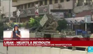 Heurts à Beyrouth lors d'une manifestation : "La situation s'est calmée"