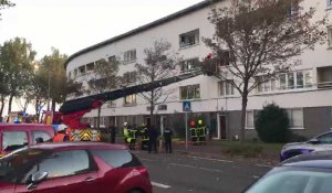 Intervention des pompiers place Jacques-Vendroux à Calais