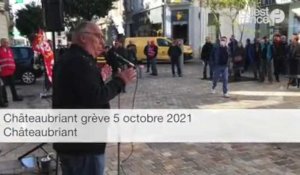 Châteaubriant grève 5 octobre 2021