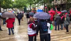 Manifestation intersyndicale à Troyes