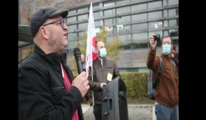 Manifestation syndicale à Maubeuge: Philippe Caron, CGT-Stibus, n'est pas content