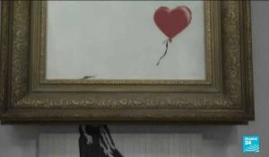 Marché de l'art : "La fille au ballon" de Banksy vendue 21,8 millions d'euros