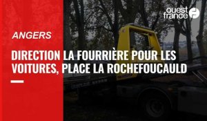  VIDÉO. À Angers, 46 voitures stationnées place La-Rochefoucauld à la fourrière