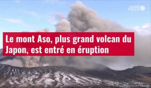 VIDÉO. Le mont Aso, plus grand volcan du Japon, est entré en éruption
