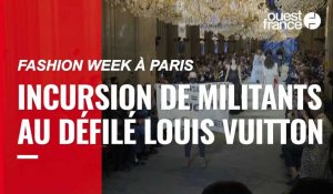 VIDÉO. Fashion week à Paris : Incursion de militants d’Extinction Rebellion au défilé Louis Vuitton