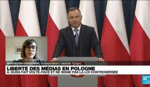 Pologne : le Président fait volte-face et ne signe pas la loi controversée sur la liberté des médias