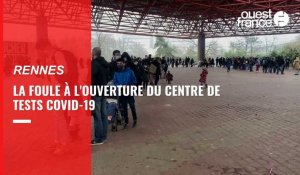 VIDÉO. À Rennes, la foule dès l'ouverture du nouveau centre de dépistage du Covid-19