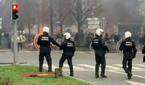 Belgique: heurts en marge d'une manifestation contre les restrictions sanitaires