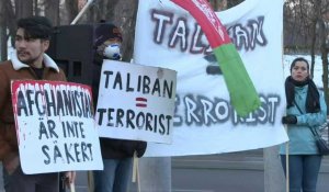 Manifestation à Olso contre la visite de responsables talibans