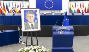David Sassoli : cérémonie d'hommage au Parlement européen