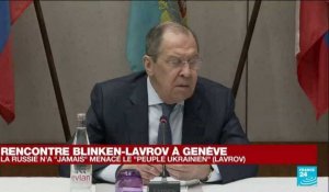 Lavrov affirme que la Russie n'a "jamais" menacé le "peuple ukrainien"