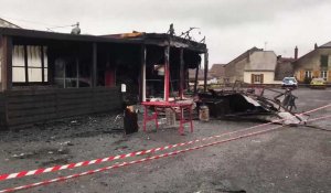 Une friterie détruite dans un incendie à Blagny