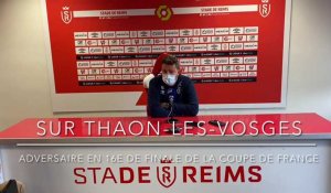 La conférence de presse d’Oscar Garcia avant le déplacement du Stade de Reims à Thaon-les-Vosges en Coupe de France