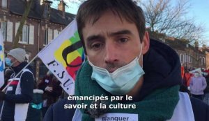 Près de 400 enseignants «en guerre contre le mépris» dans les rues de Beauvais
