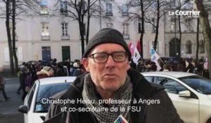 VIDÉO. À Angers, 1200 personnels de l'éducation nationale dans la rue