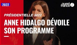 VIDÉO. Présidentielle 2022 : Anne Hidalgo présente ses 70 propositions pour la France
