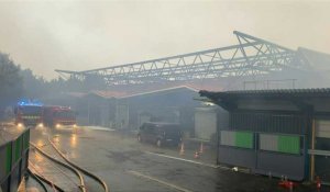 Seine-Saint-Denis: important incendie d'entrepôt à Stains