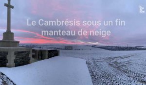 Le Cambrésis s'est réveillé sous la neige, ce 8 janvier 2022